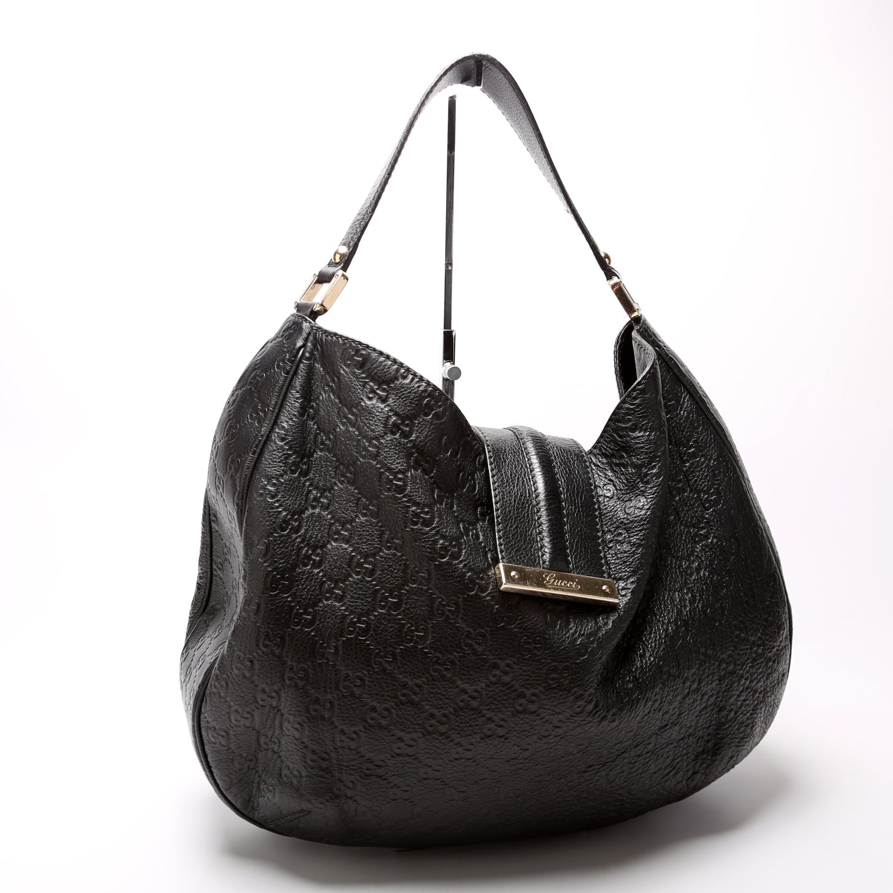 Gucci GG Leather Large Shoulder Bag