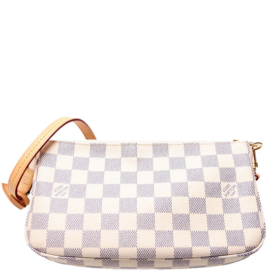 Louis Vuitton Pochette Accessories NM Azur Damier Clutch Bag Azur 2