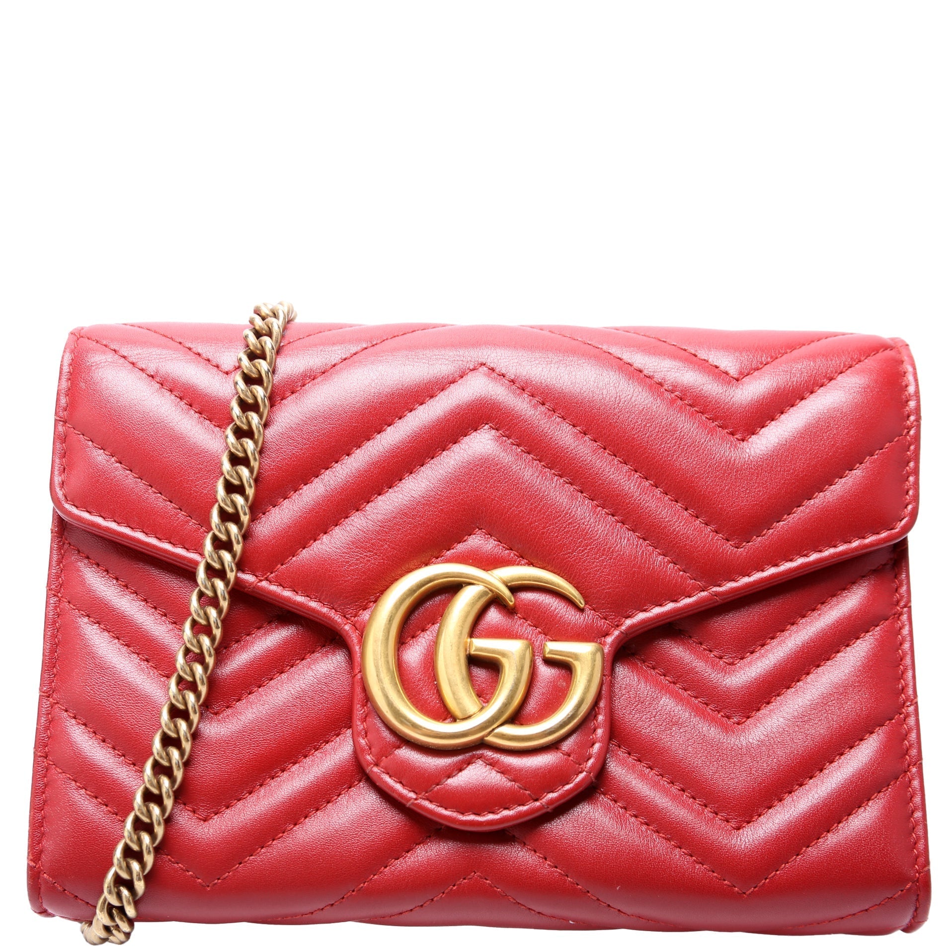 Gucci Marmont Chain Wallet Case Wallet 18