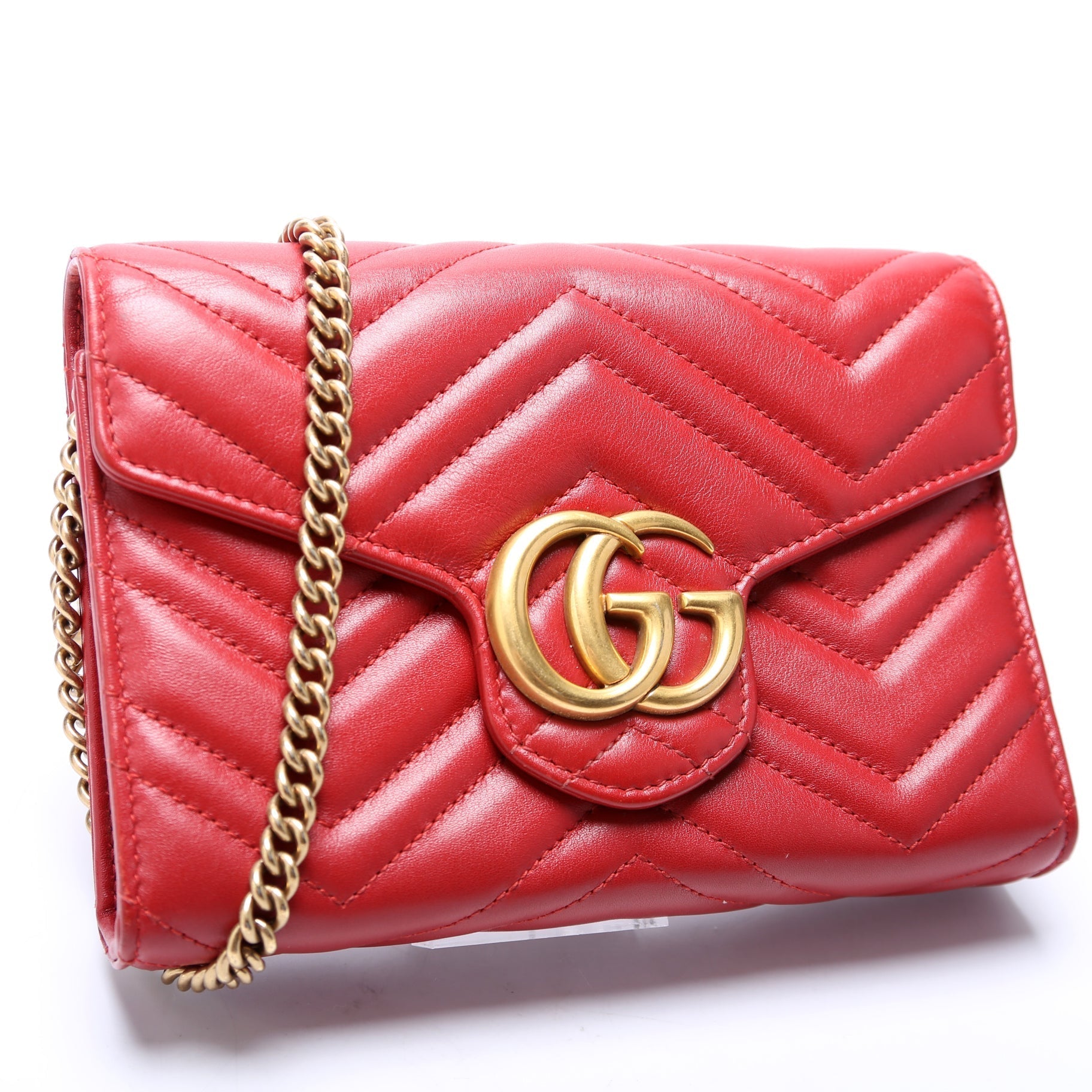 Gucci Marmont Chain Wallet Case Wallet 18