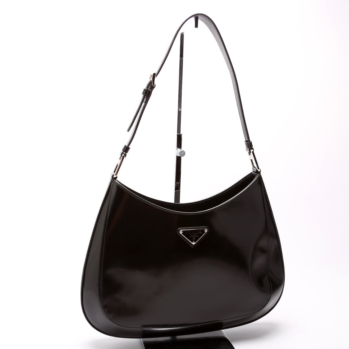 Prada Cleo Brushed Bag Leather Travel Bag