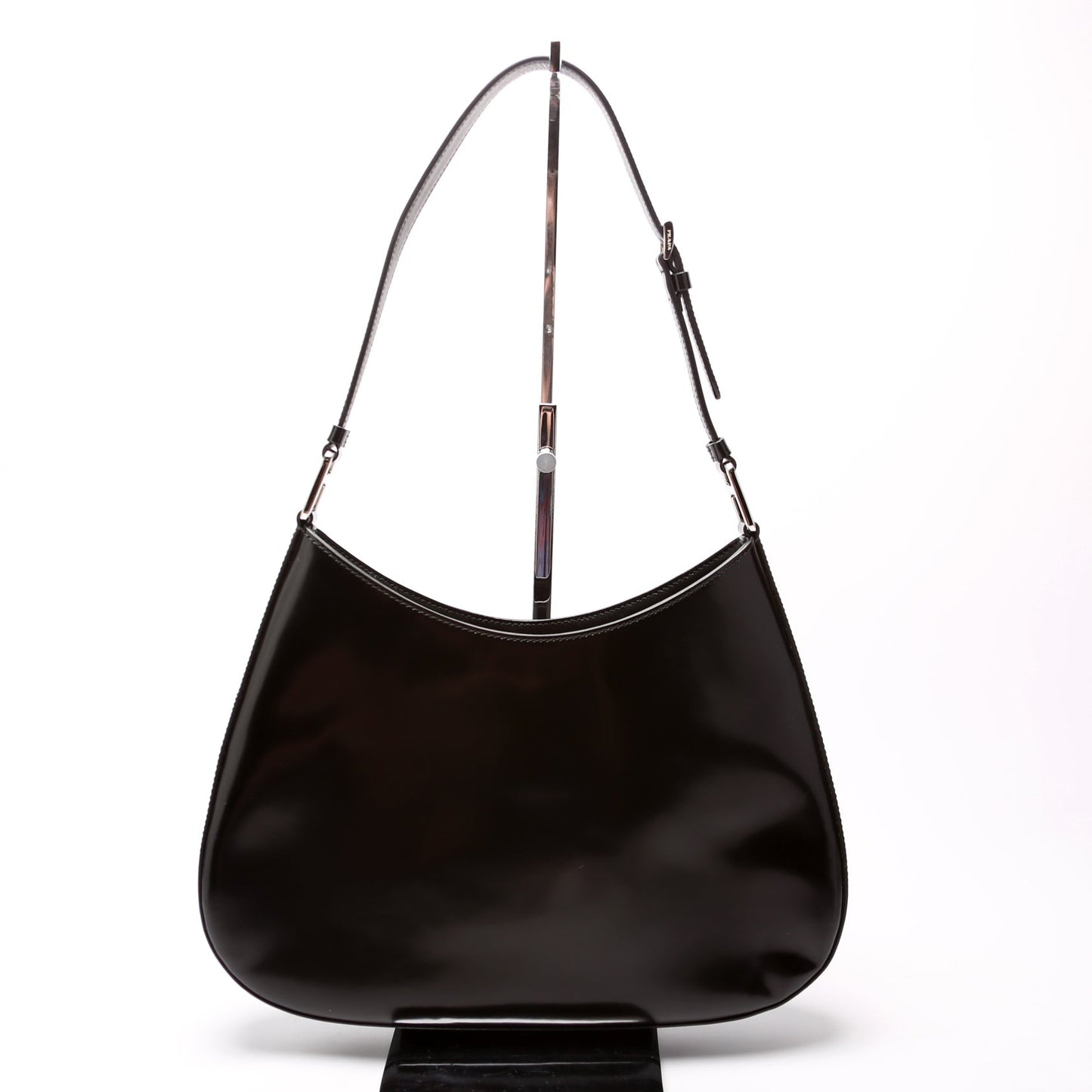Prada Cleo Brushed Bag Leather Travel Bag