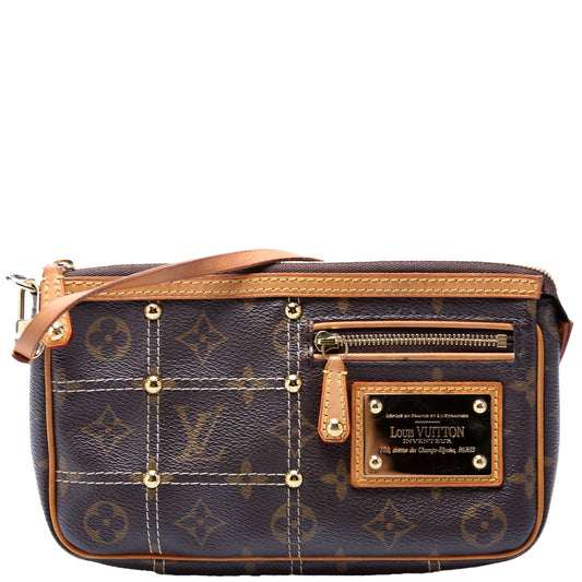 Louis Vuitton Riveting Pochette Accessories Monogram Clutch Bag