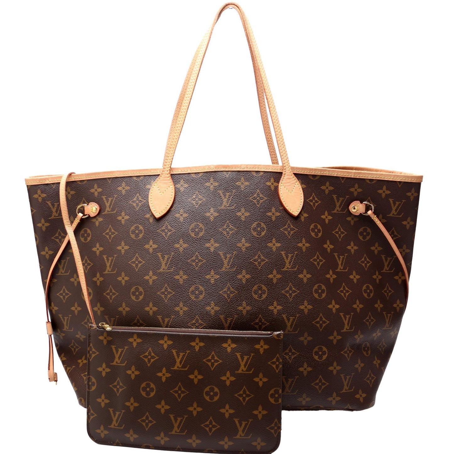 Louis Vuitton Neverfull w GM Monogram Wallet Case Monogram 16