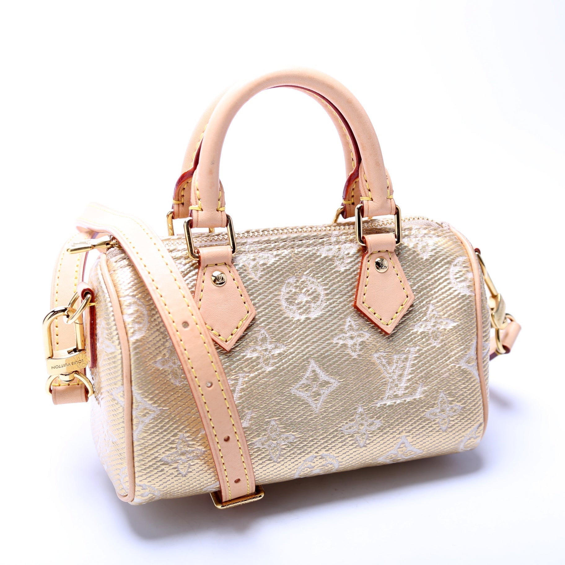 Louis Vuitton Speedy Monoglam Monogram Nano Handbag