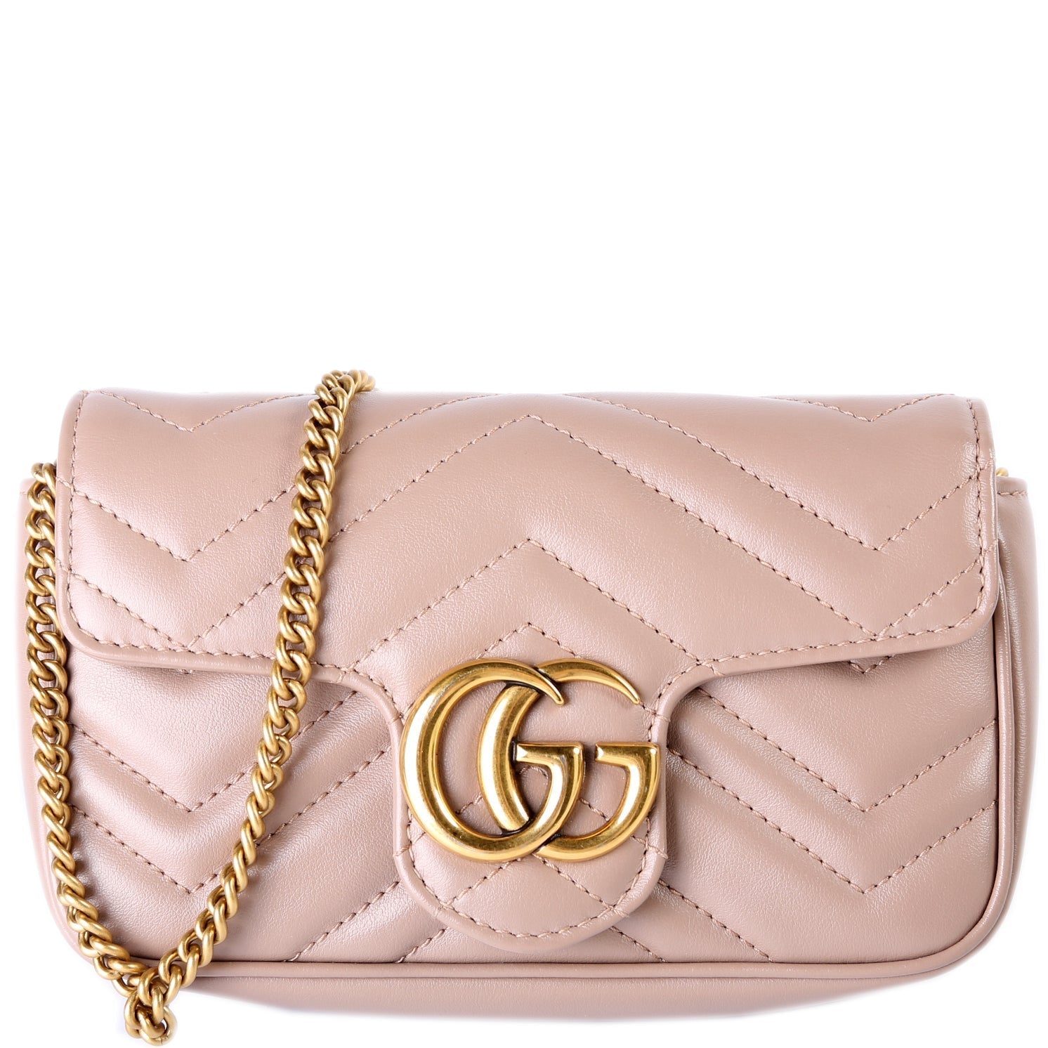 Gucci Marmont Torchon Super Leather Mini Flap Travel Bag