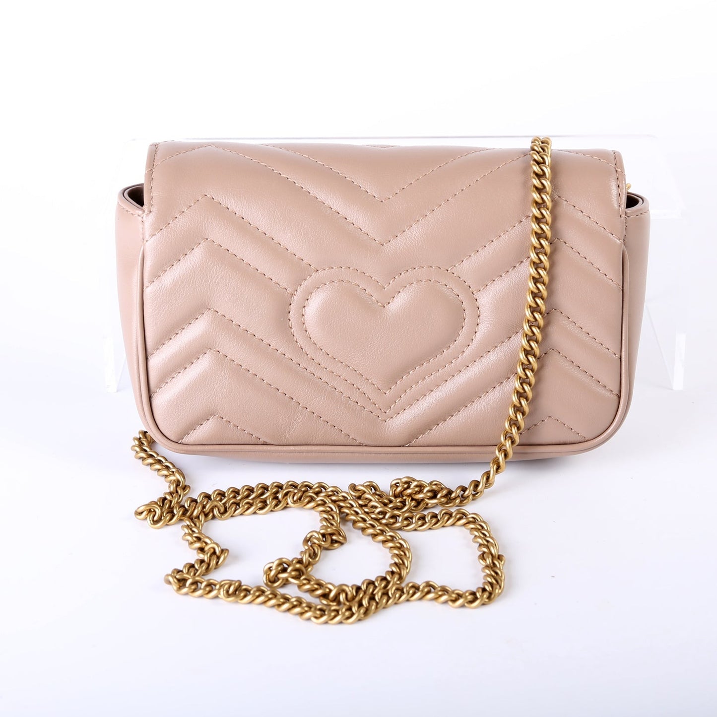 Gucci Marmont Torchon Super Leather Mini Flap Travel Bag