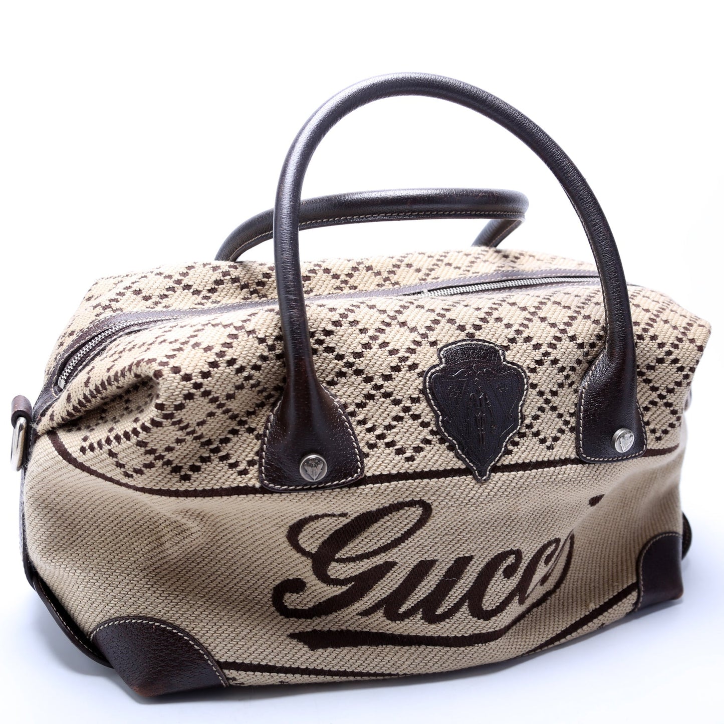 Gucci Diamante Hysteria Boston Canvas Large Travel Bag
