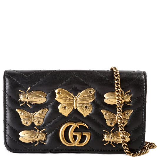 Gucci GG Marmont Animal Stud Dan Mini Travel Bag