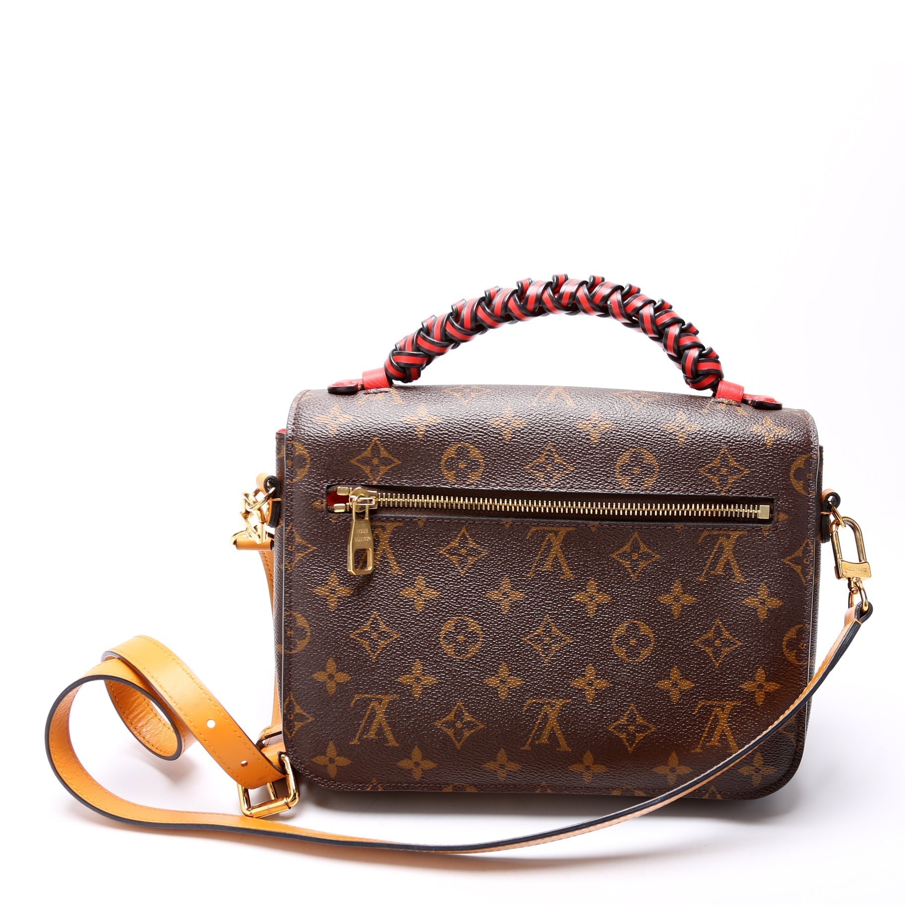 Louis Vuitton Pochette Metis Braided Monogram Clutch Bag Braided 2