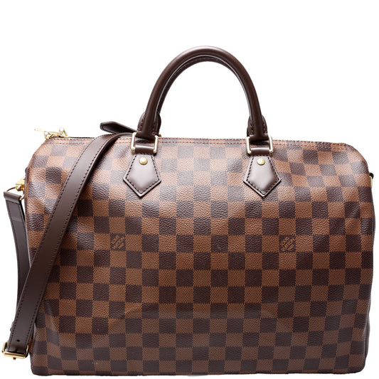 Louis Vuitton Speedy 35 Ebene Damier Handbag Ebene 24