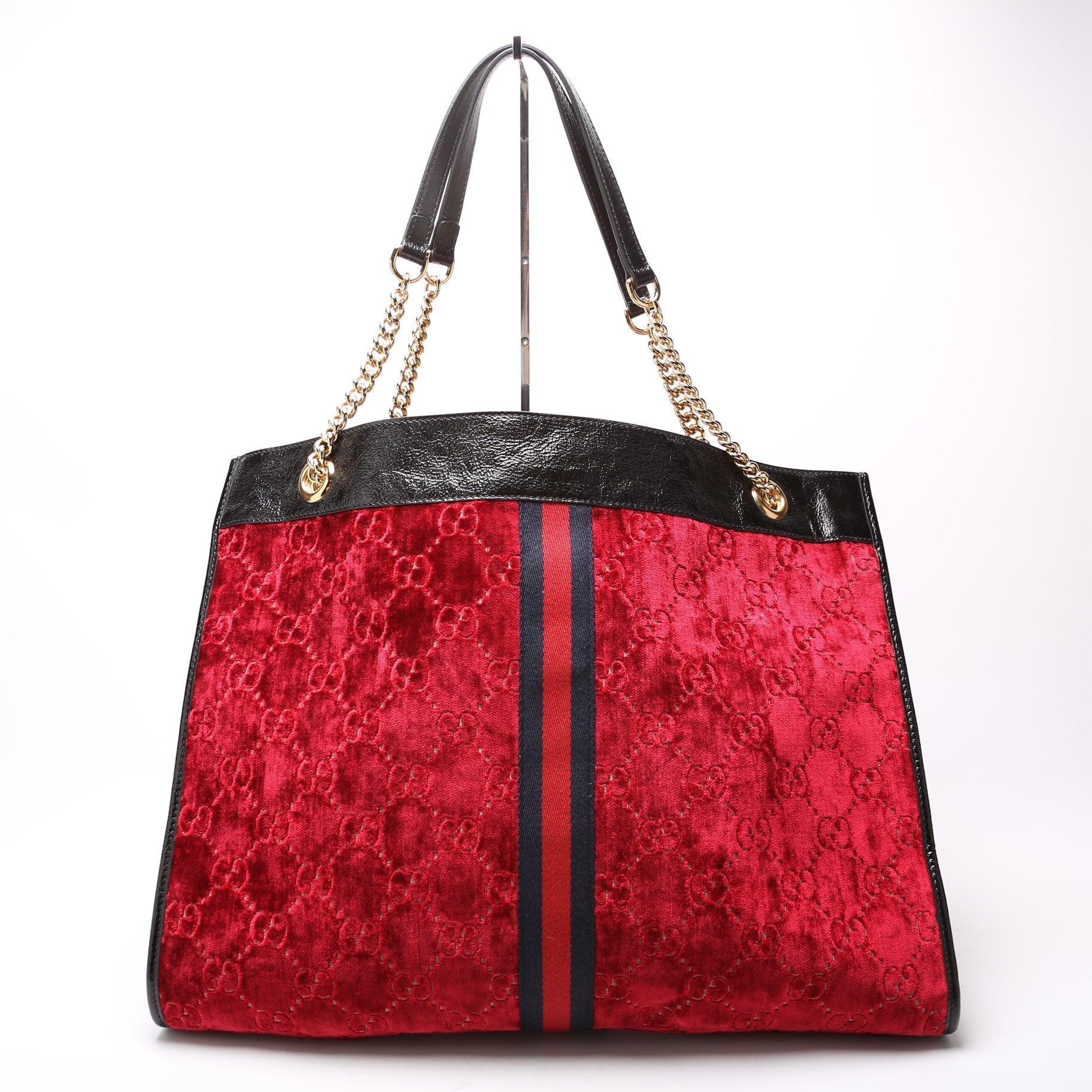 Gucci GG Velvet Rajah Tote Bag
