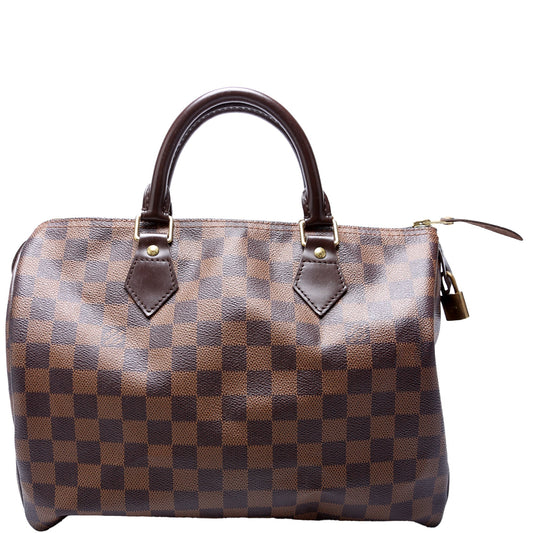 Louis Vuitton Speedy 30 Ebene Damier Handbag Ebene 38