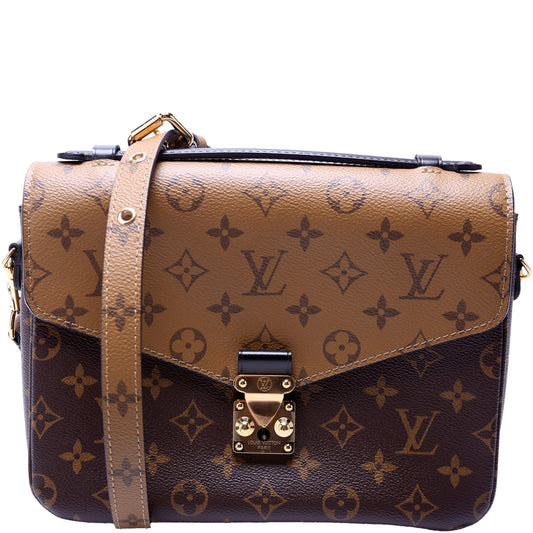 Louis Vuitton Pochette Metis Reverse Monogram Clutch Bag Monogram 16