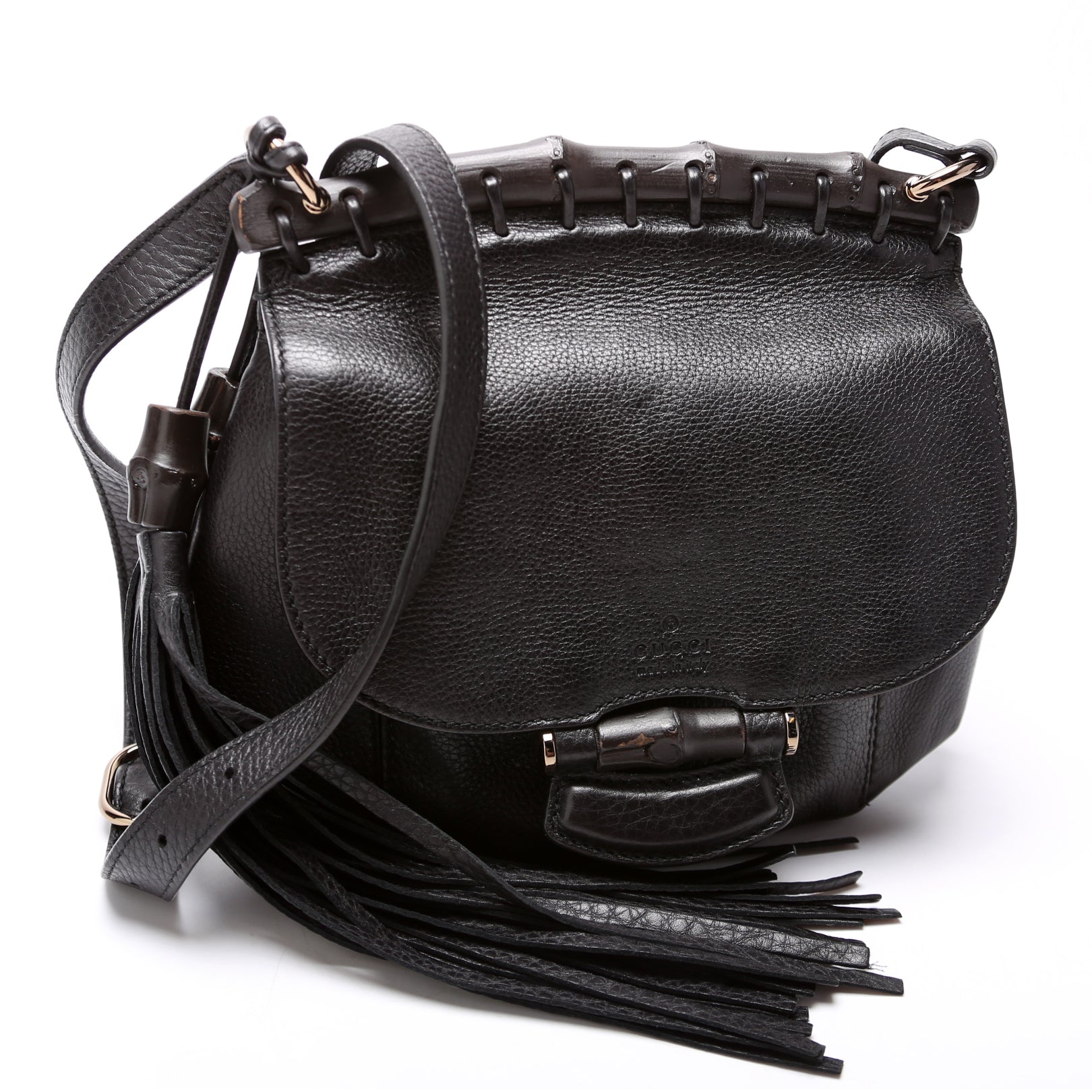 Gucci Bamboo Nouveau Calfskin Small Shoulder Bag