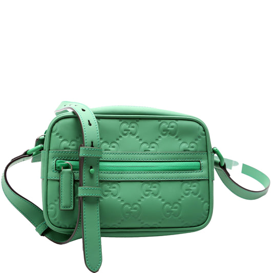 Gucci GG Rubber Effect Leather Small Crossbody Bag