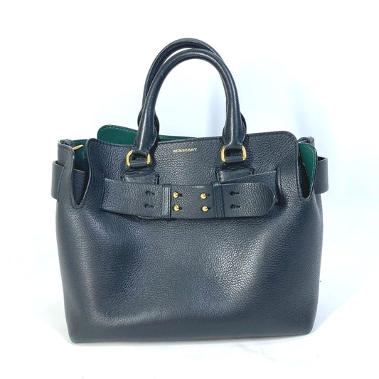 Burberry Shoulder Bag Handbag Bag Shoulder Bag Belt Bag Leather Black Logo