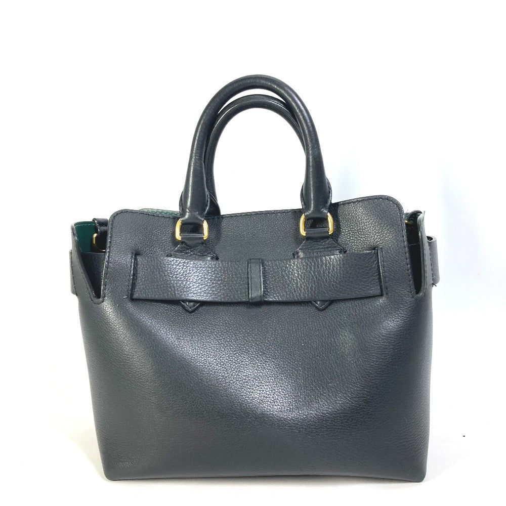 Burberry Shoulder Bag Handbag Bag Shoulder Bag Belt Bag Leather Black Logo