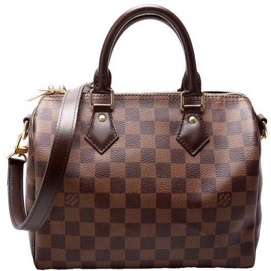 Louis Vuitton Speedy 25 Bandouliere Ebene Damier Handbag Ebene 15