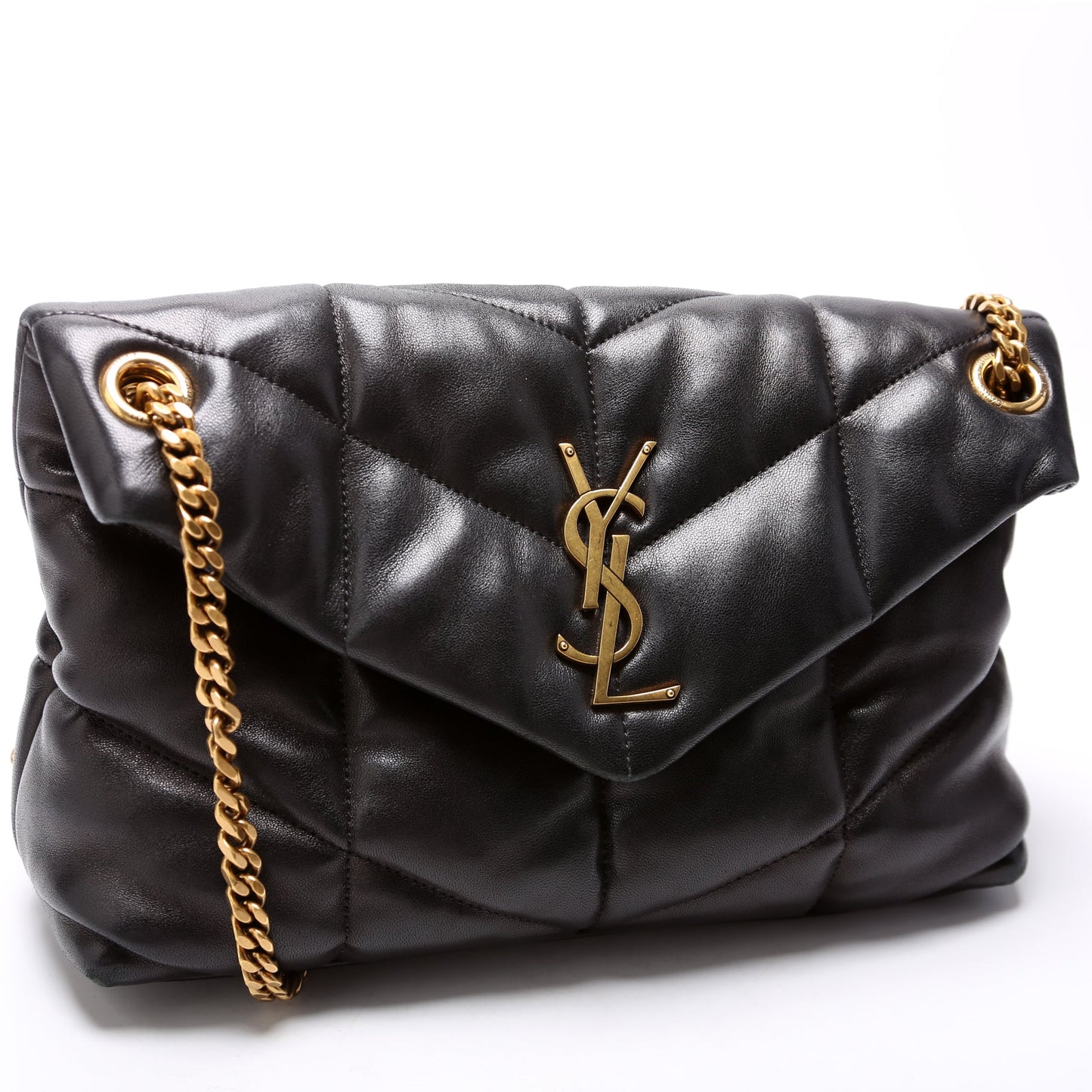YSL Saint Laurent Puffer Bag Lambskin Quilted Small Travel Bag Small Lambskin 3