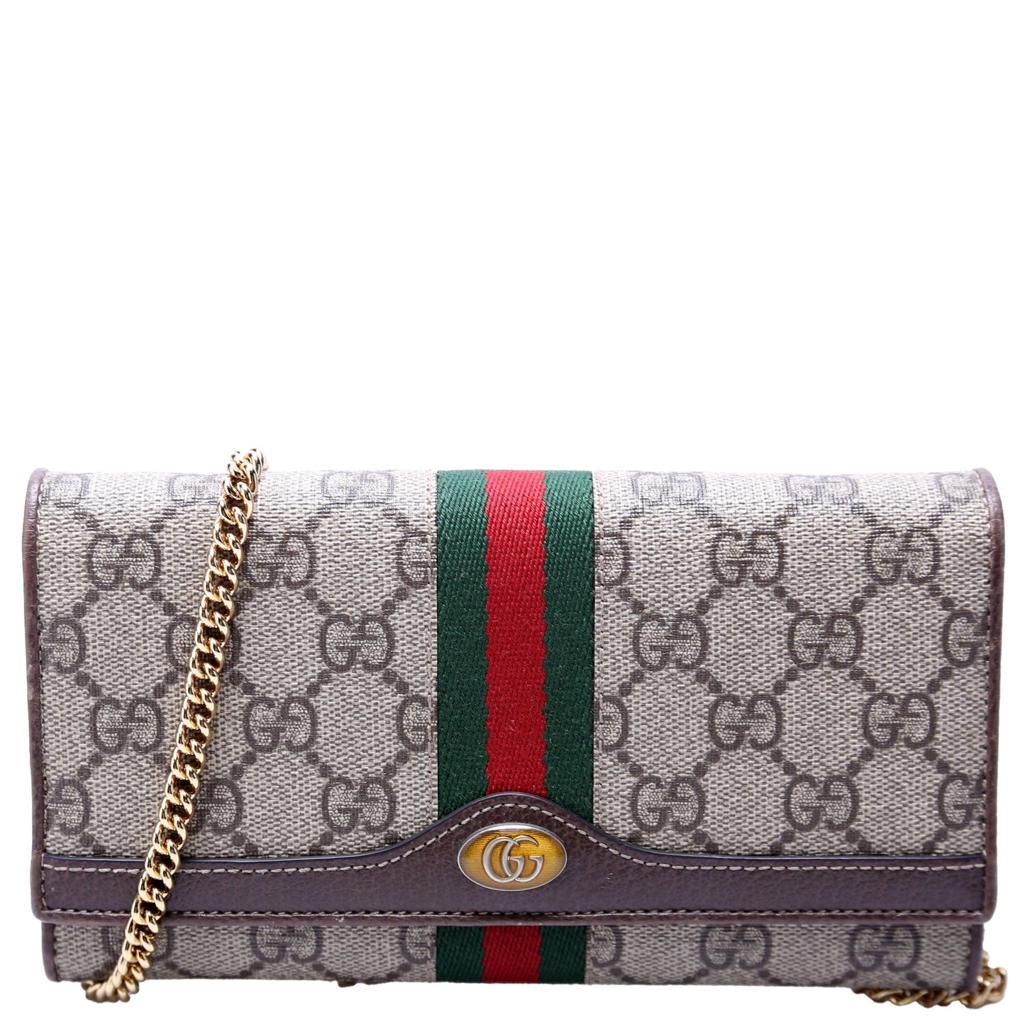 Gucci Ophidia GG Supreme Chain Wallet Case Wallet 2