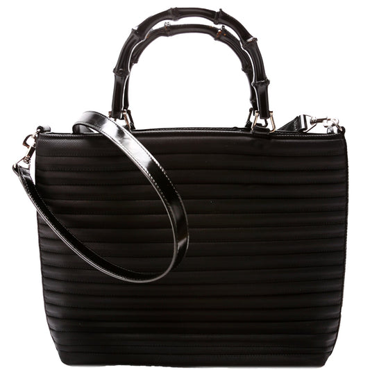 Gucci 000. Bamboo 2-Way Quilted Nylon Tote Bag