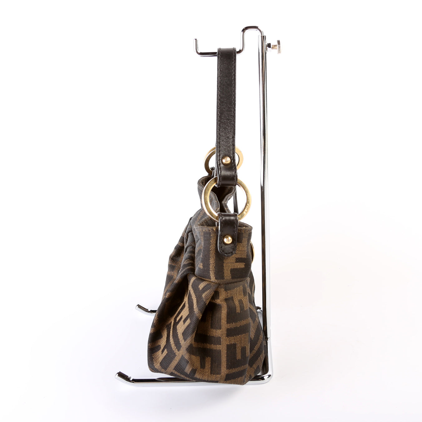 Fendi Zucca Chef Hobo Bag Canvas Mini