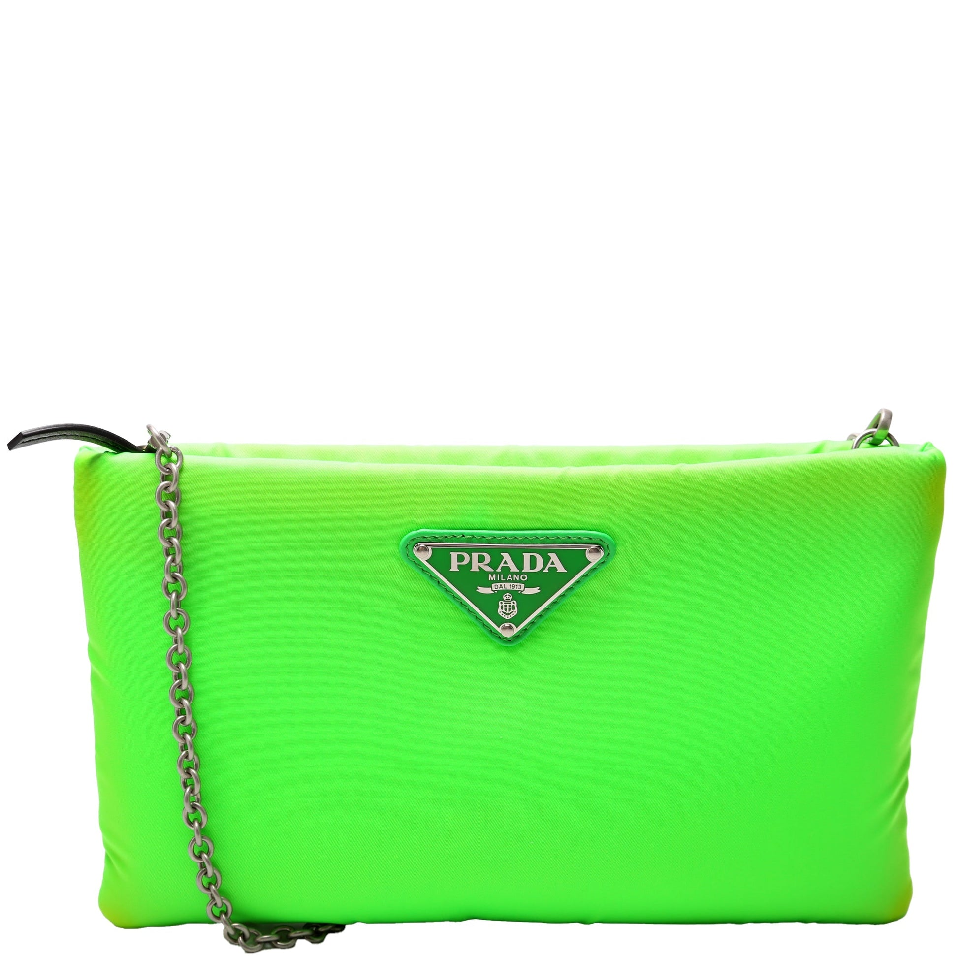 Prada Pouch Bag Nylon Chain Travel Bag