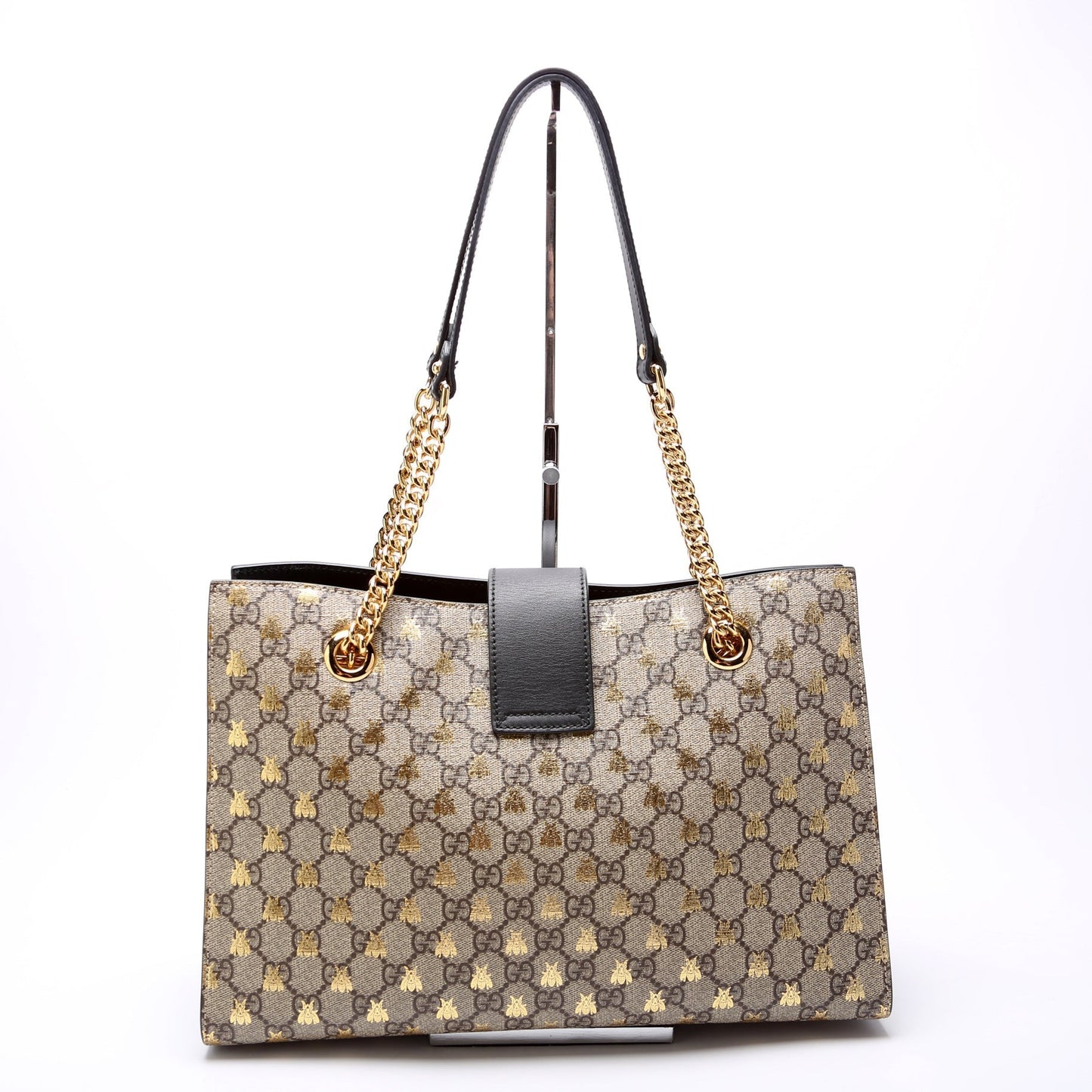 Gucci Padlock GG Bees Medium Shoulder Bag