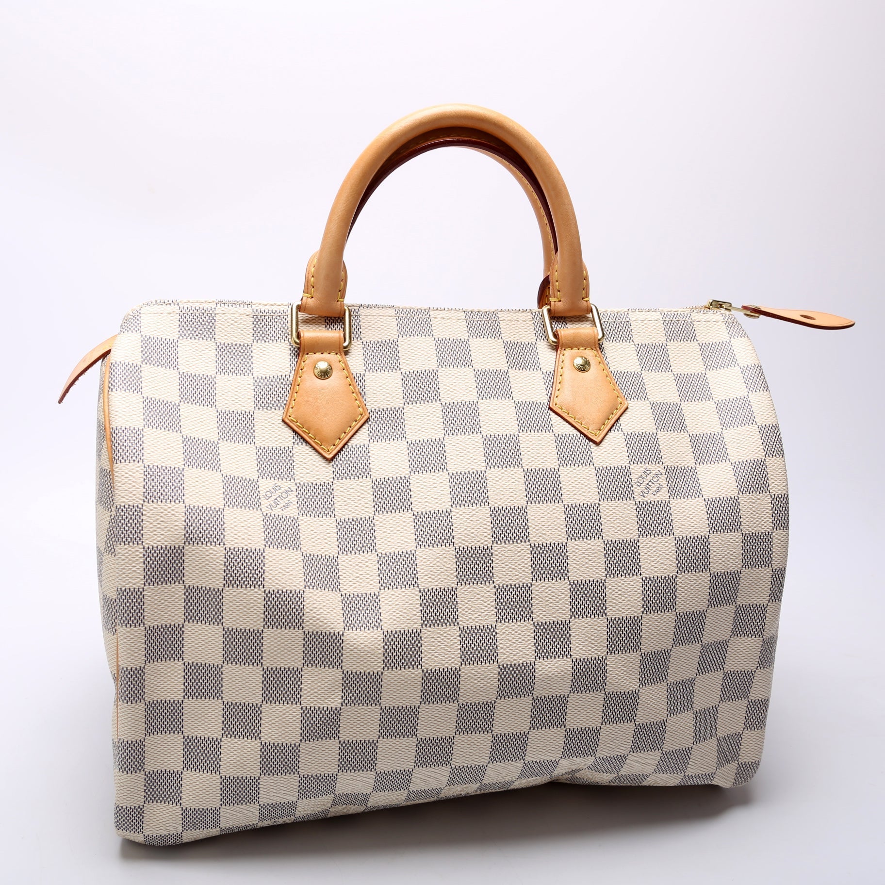 Louis Vuitton Speedy 30 Azur Damier Handbag Azur 44