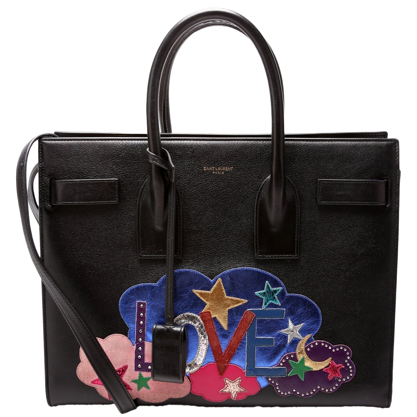 YSL Saint Laurent Saint Laurent Sac De Jour Love Patchwork Small Travel Bag