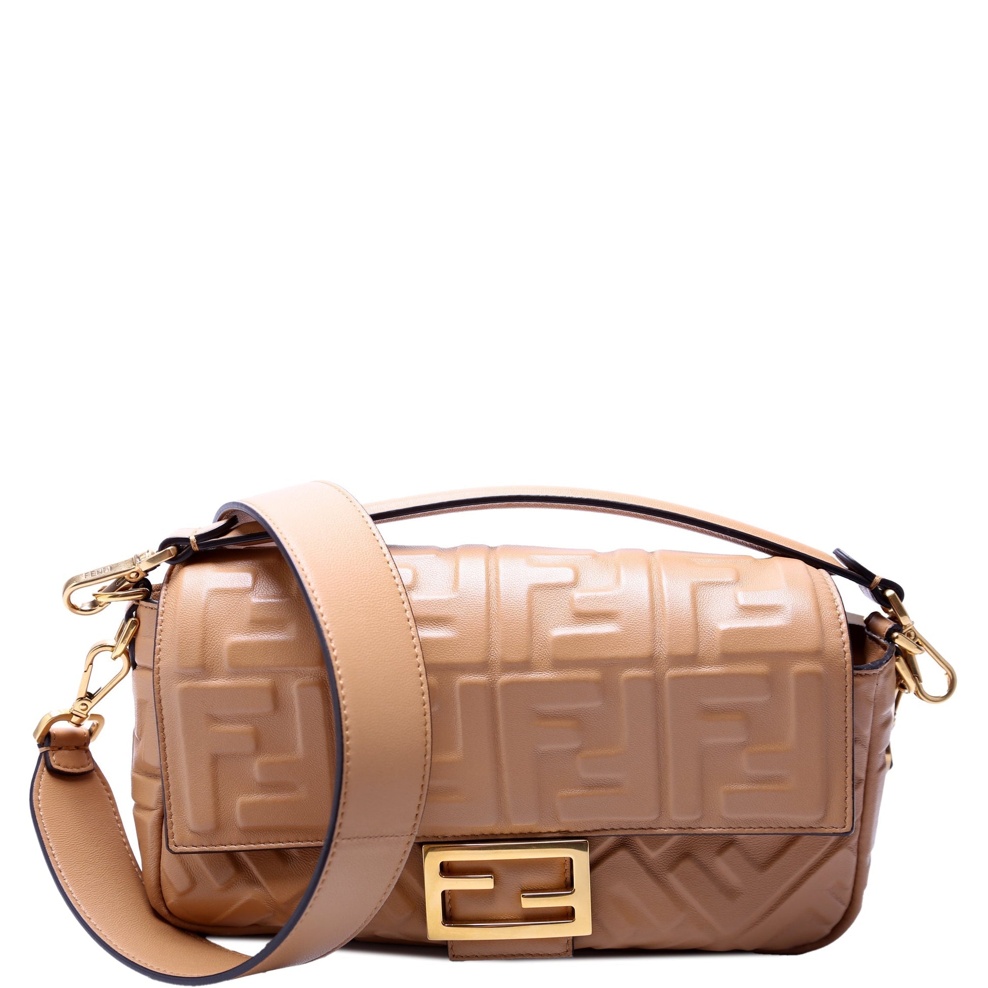 Fendi Ff Miniuette Bag Leather Travel Bag