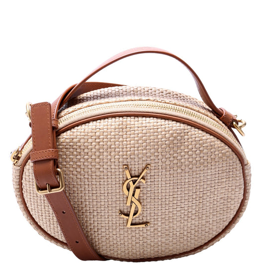 YSL Saint Laurent Saint Laurent Camera Bag Raffia Travel Bag