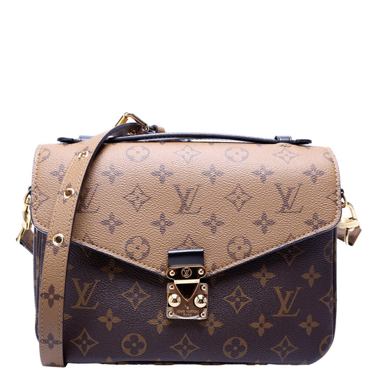 Louis Vuitton Pochette Metis Reverse Monogram Clutch Bag Monogram 19