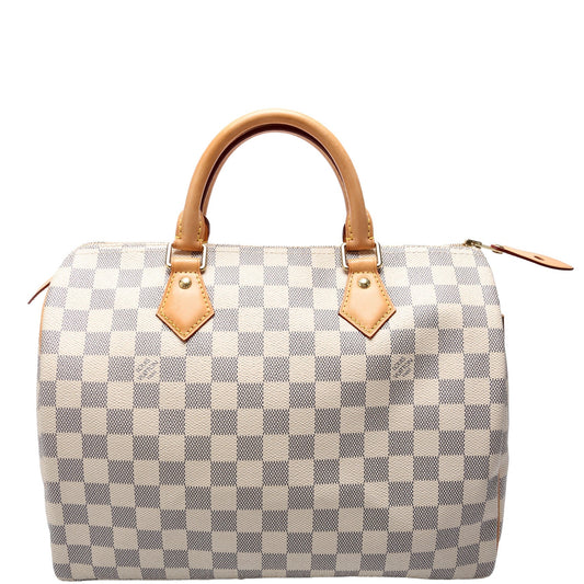 Louis Vuitton Speedy 30 Azur Damier Handbag Azur 44