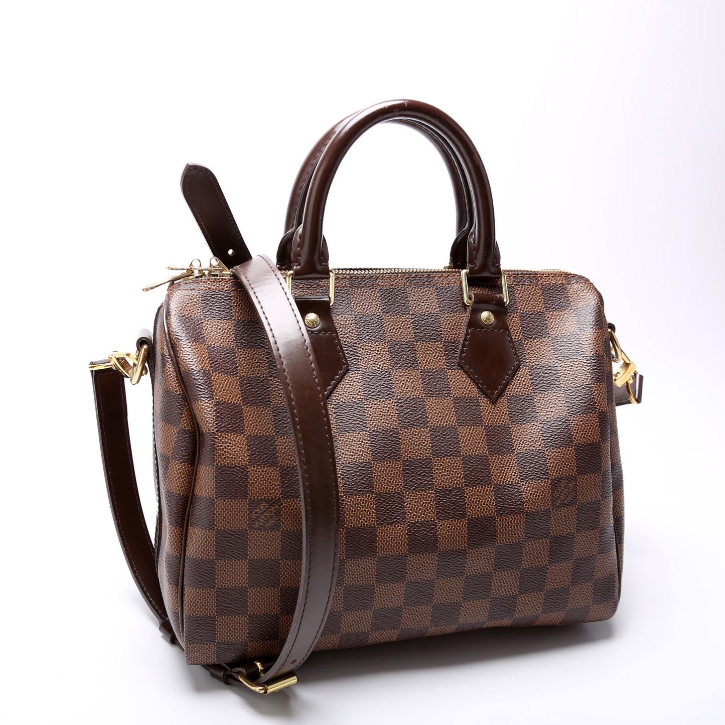 Louis Vuitton Speedy 25 Bandouliere Ebene Damier Handbag Ebene 18
