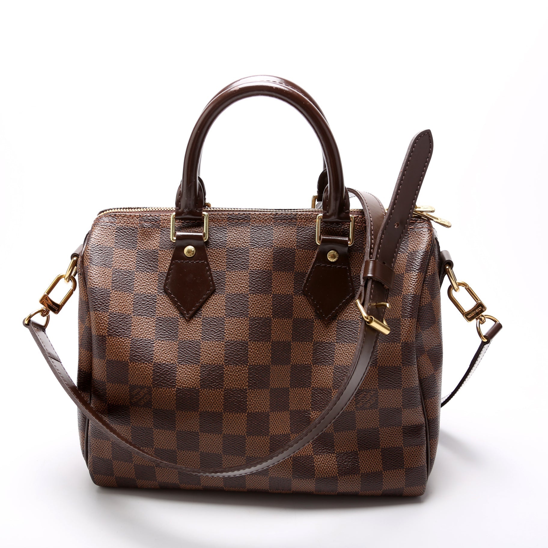 Louis Vuitton Speedy 25 Bandouliere Ebene Damier Handbag Ebene 18