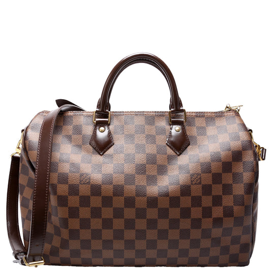 Louis Vuitton Speedy 35 Bandouliere Ebene Damier Handbag Ebene 11