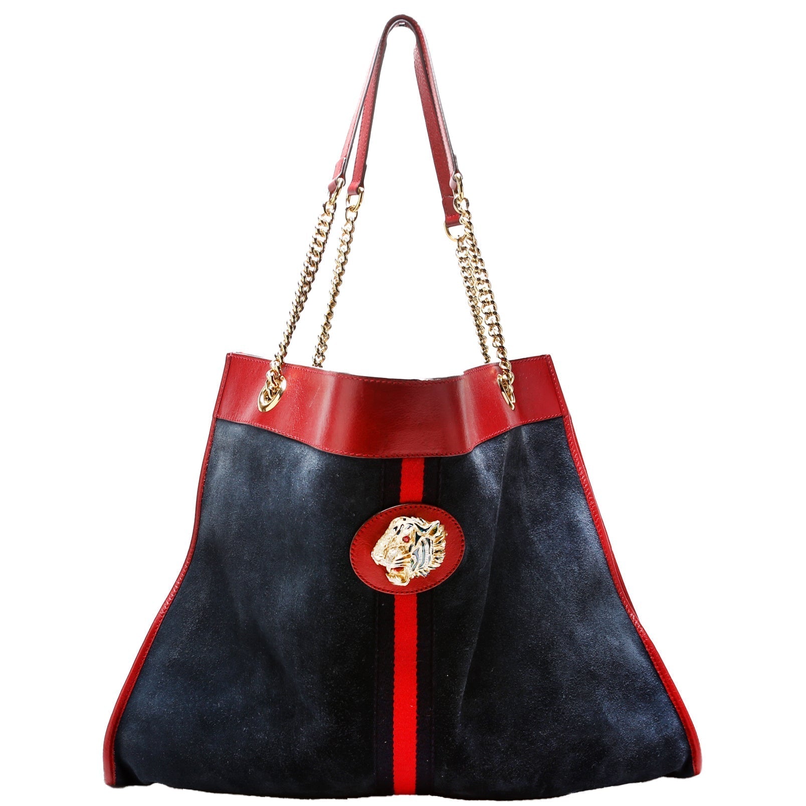 Gucci Rajah Suede Tote Bag