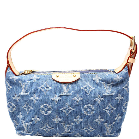 Louis Vuitton Hills Pochette Denim Clutch Bag