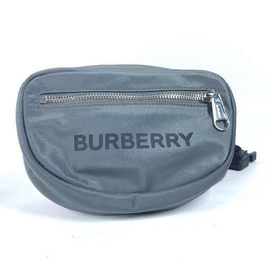Burberry Sling Bag Cross Mens Nylon Gray Logo Crossbody Bag