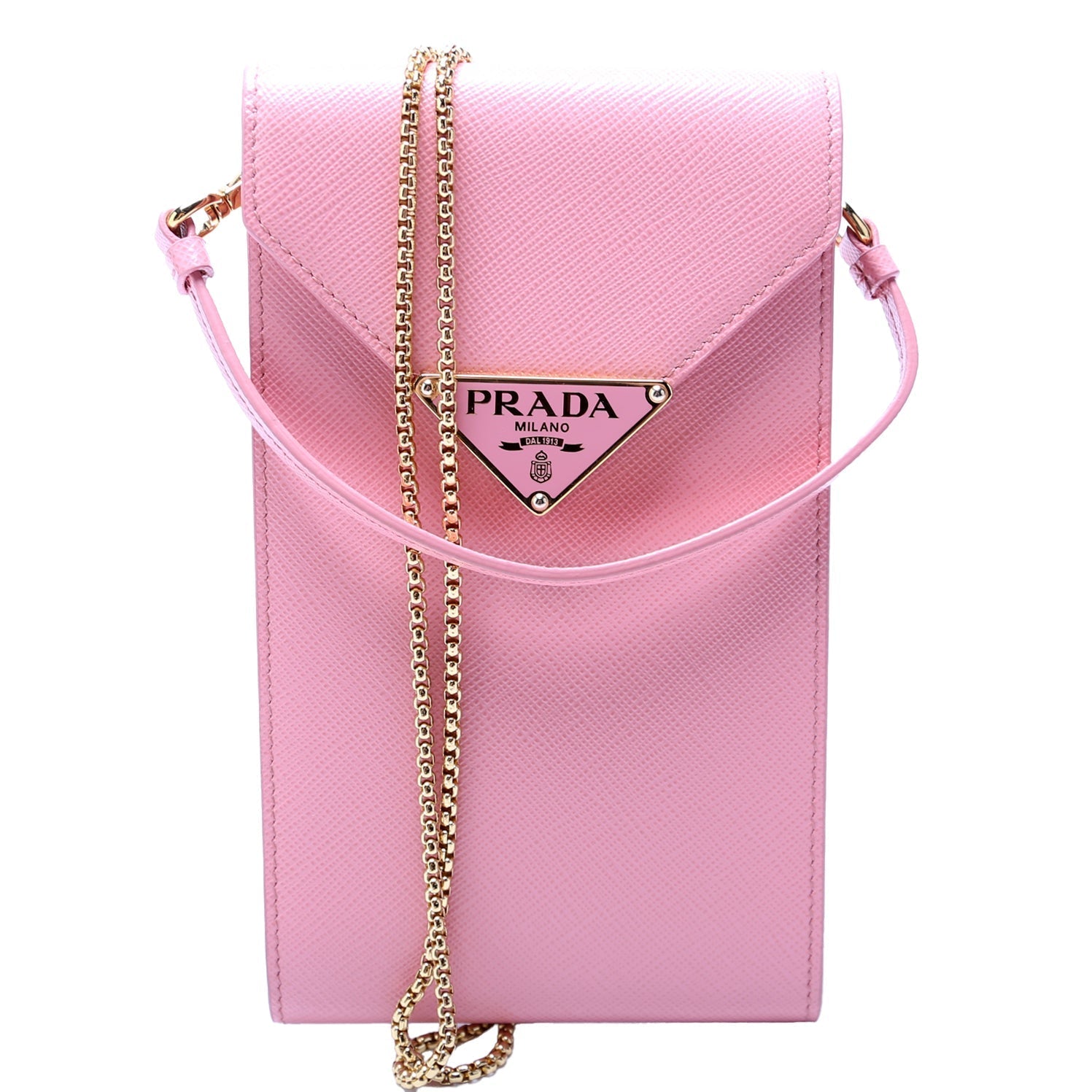 Prada Saffiano Triangle Bag Mini Logo Travel Bag