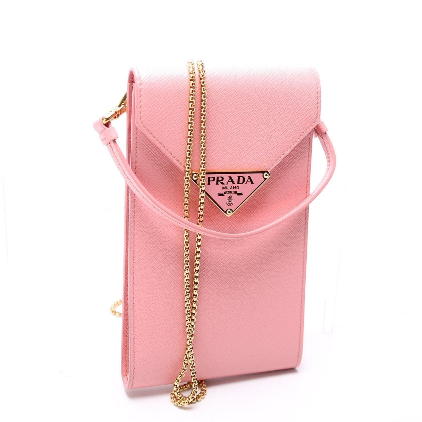 Prada Saffiano Triangle Bag Mini Logo Travel Bag