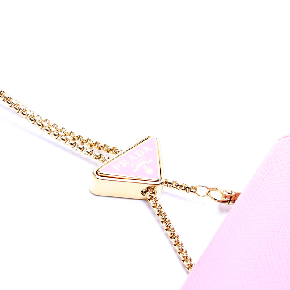 Prada Saffiano Triangle Bag Mini Logo Travel Bag