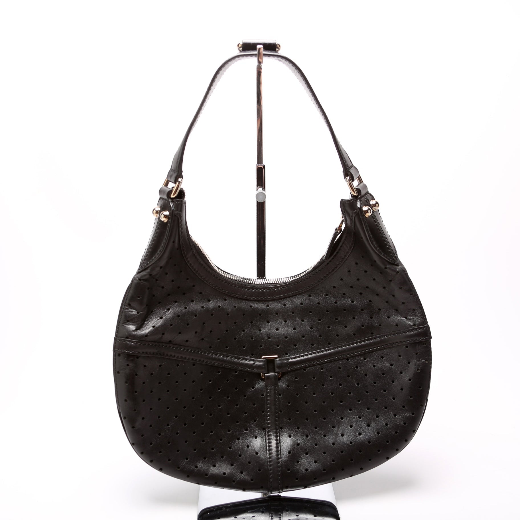 Gucci Reins Perforated Leather Shoulder Bag