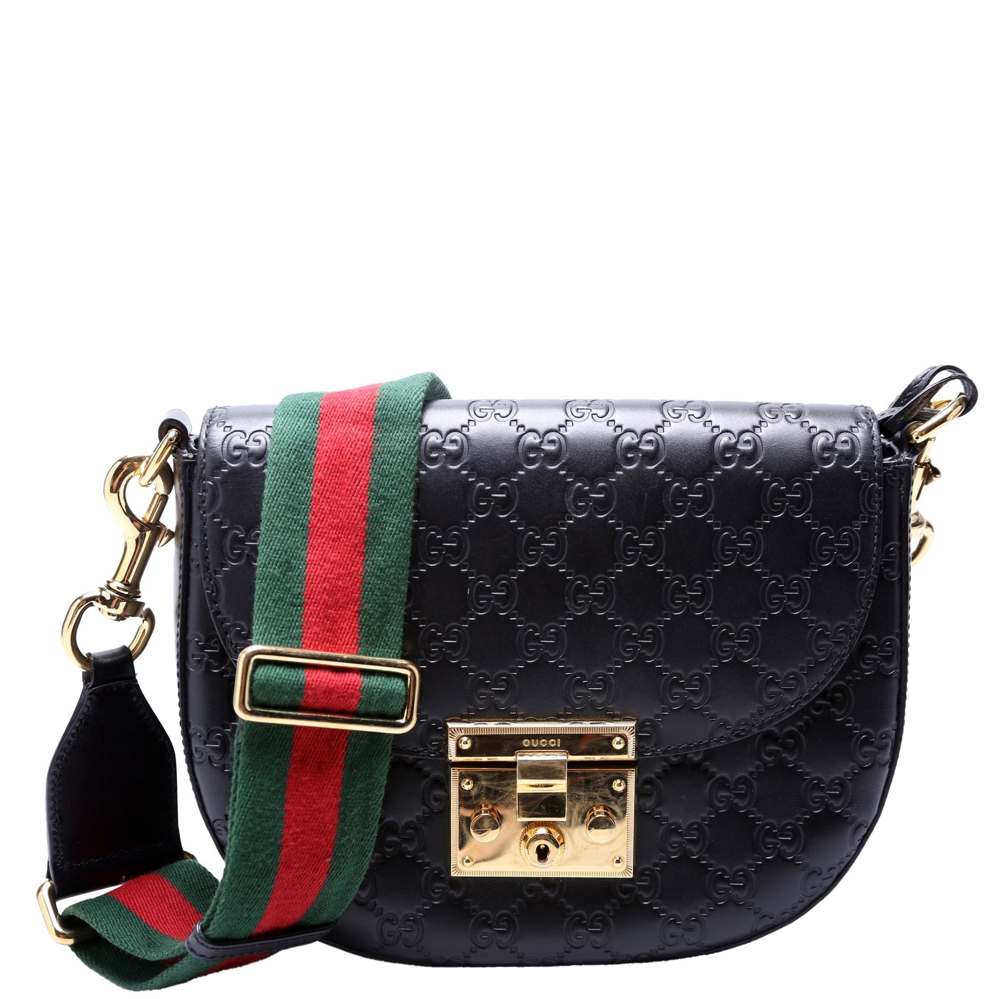 Gucci Padlock Messenger Medium Travel Bag