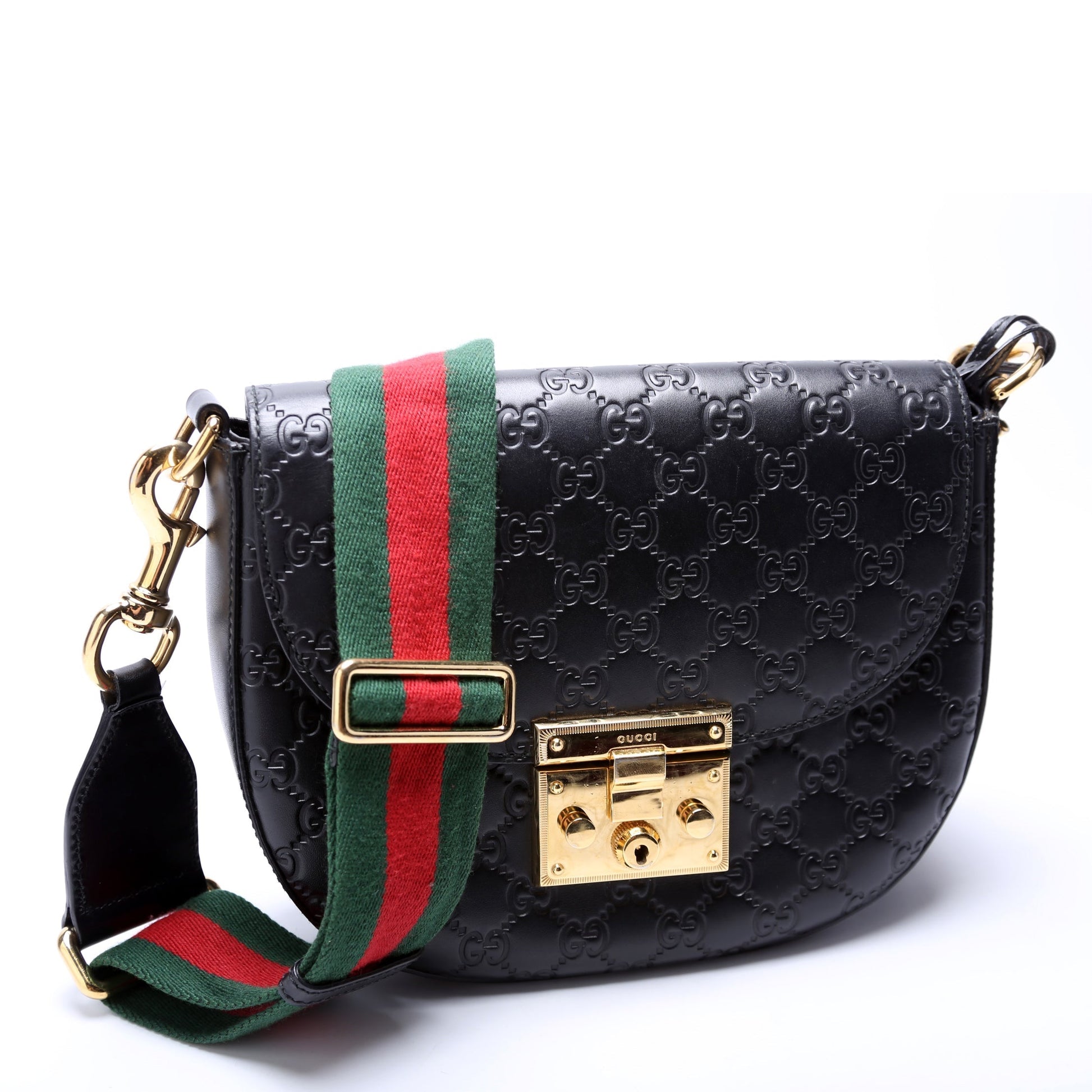 Gucci Padlock Messenger Medium Travel Bag