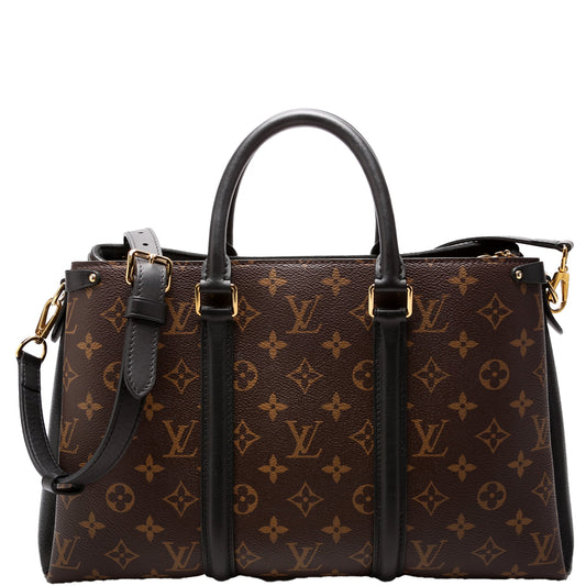 Louis Vuitton Soufflot Monogram Black MM Handbag