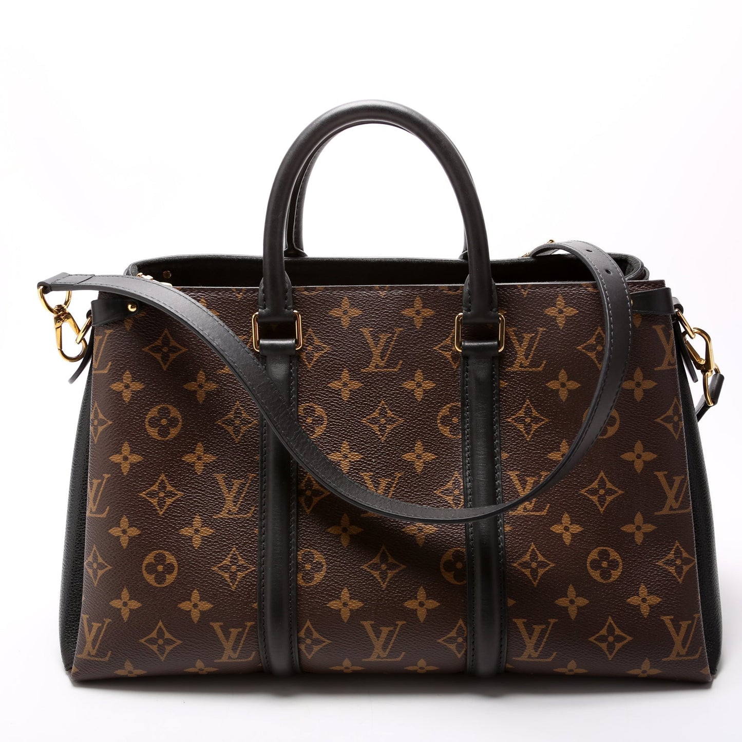 Louis Vuitton Soufflot Monogram Black MM Handbag