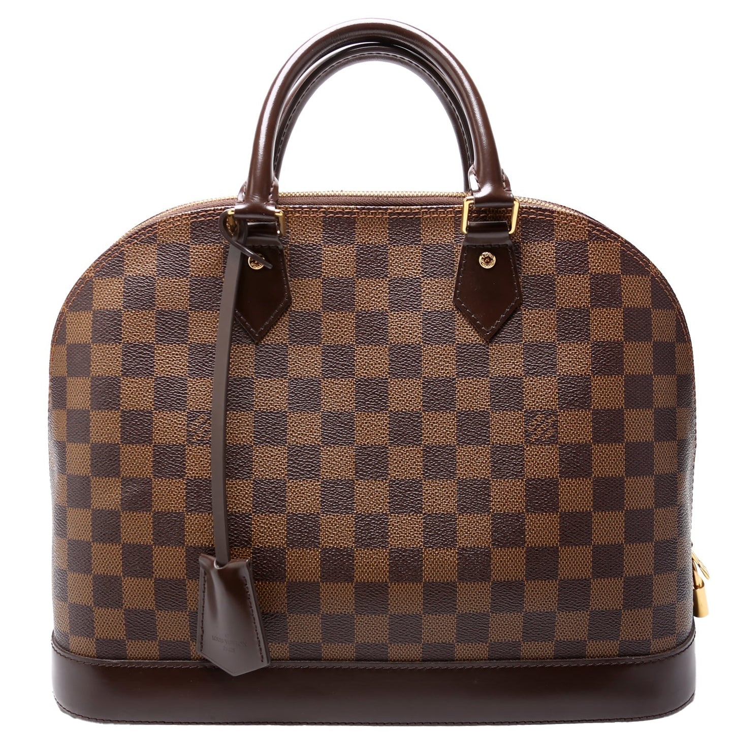 Louis Vuitton Alma MM Ebene Newer Damier Handbag